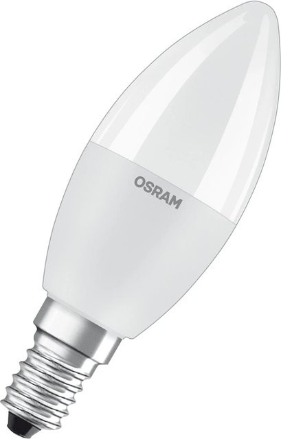 Osram LED-Leuchtmittel E14 Kerzenform in Smokey, 2er Set, dimmbar, warmweiß, 4,9 W, 470 lm, Höhe: 10,7 cm, Durchmesser: 3,7 cm - Bild 1