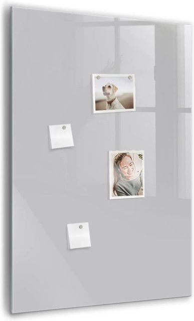 Tulup Magnettafel aus Glas in Hellgrau, B/H: 70 x 100 cm - Bild 1