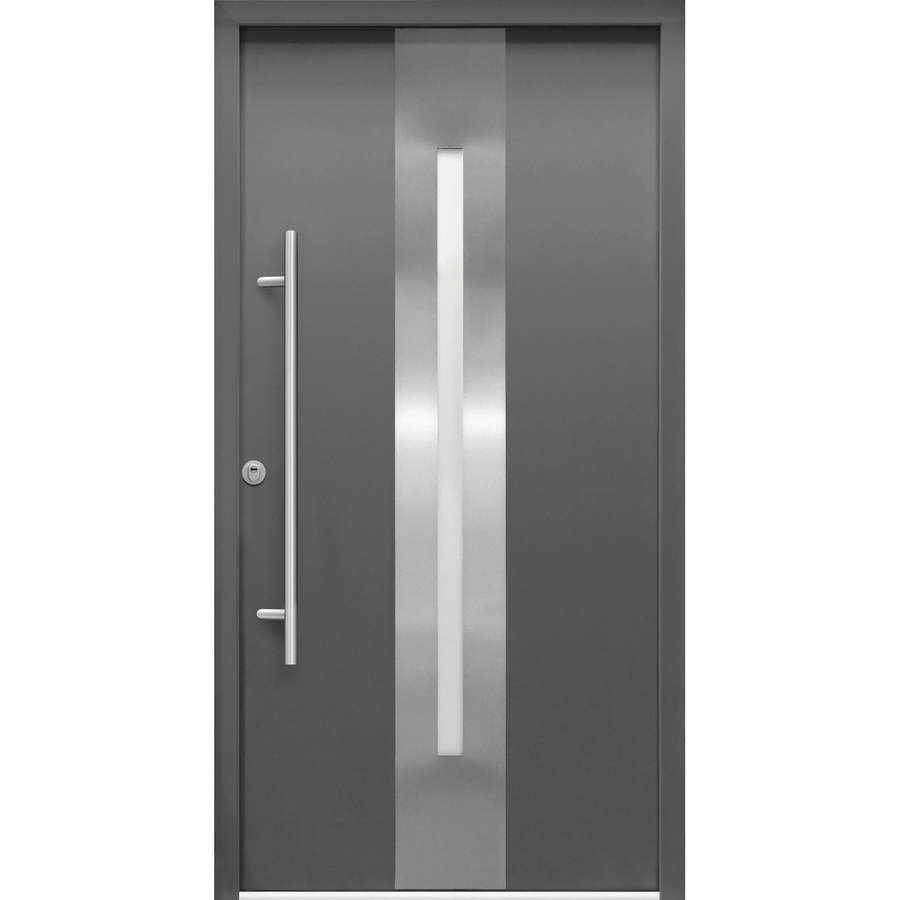 Splendoor Sicherheits-Haustür ThermoSpace Prime Dublin RC2 in Anthrazit mit Glaseinsatz, B/H: 110 x 210 cm, Anschlag Links - Bild 2
