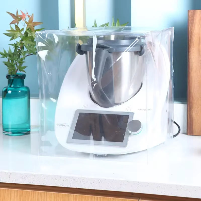 Transparente Staubschutzhülle für Vorwerk Thermomix TM5 und TM6 als 3D-Schutzhülle gegen ölige Rauchentwicklung - Bild 4