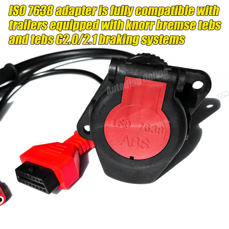 ISO 7638 EBS/ABS-Diagnosekabel für Bosch, Wabco und Knorr Wabco LKW mit USB-C Anschluss, Farbe: Schwarz - Bild 5
