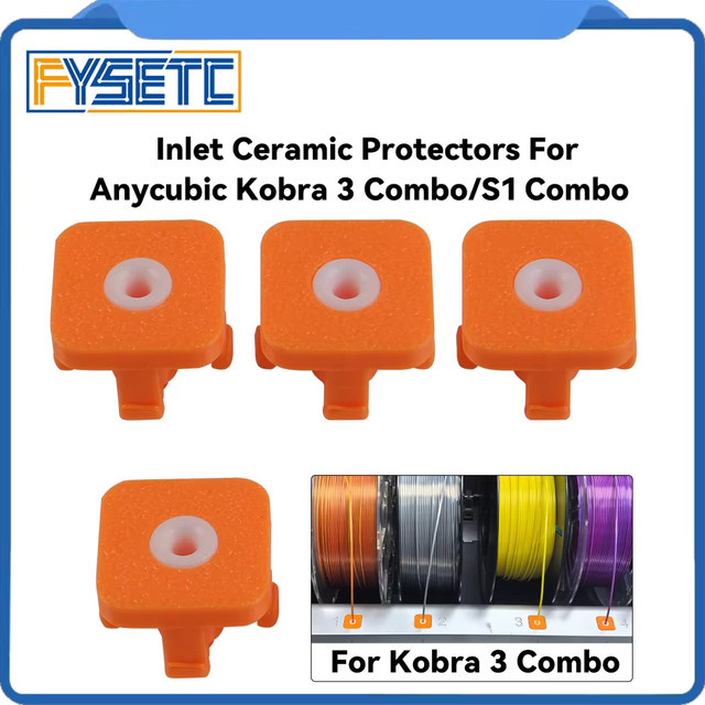 Anycubic Keramik-Einzugsschutz ACE Pro Upgrade für S1C und Kobra 3 Combo in Orange - Bild 1