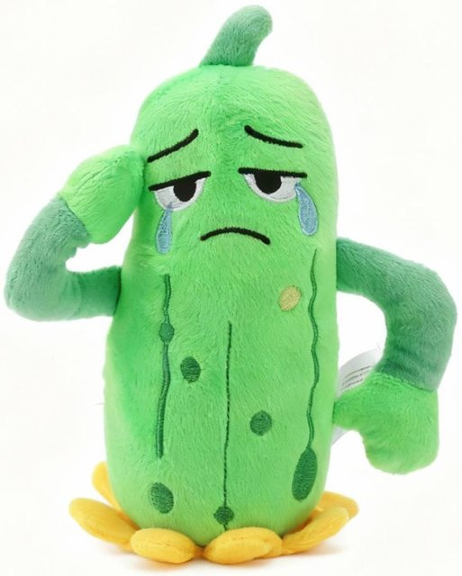 Yiran toy Emotionales Gurken-Stofftier, Kuscheltier, 20cm, ab 3 Jahre - Bild 1