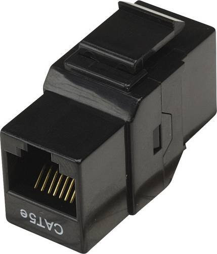 Intellinet RJ45-Einbaumodul Keystone CAT 5e Ethernet LAN in Schwarz - Bild 1
