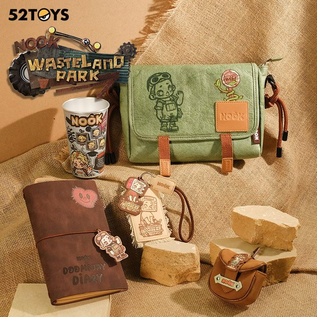 52TOYS Nook Ödland Park Merch, Notizbuch, farbwechselnde kalte Tasse, Gepäckanhänger, Tasche - Bild 1