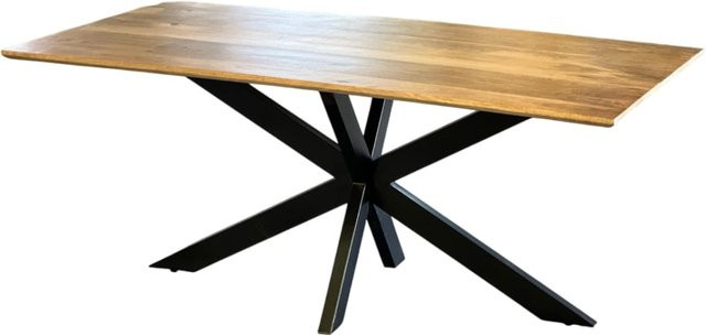 Sedex Esstisch LAAR aus Mangoholz mit MATRIX U-Gestell in Mango/Braun, B: 200 cm, T: 100 cm, H: 75 cm - Bild 1