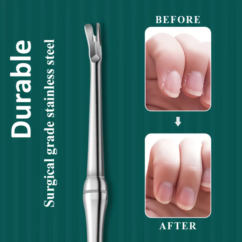 Ouriner Nagelhautentferner, Edelstahl, Silber, Unisex - Bild 2