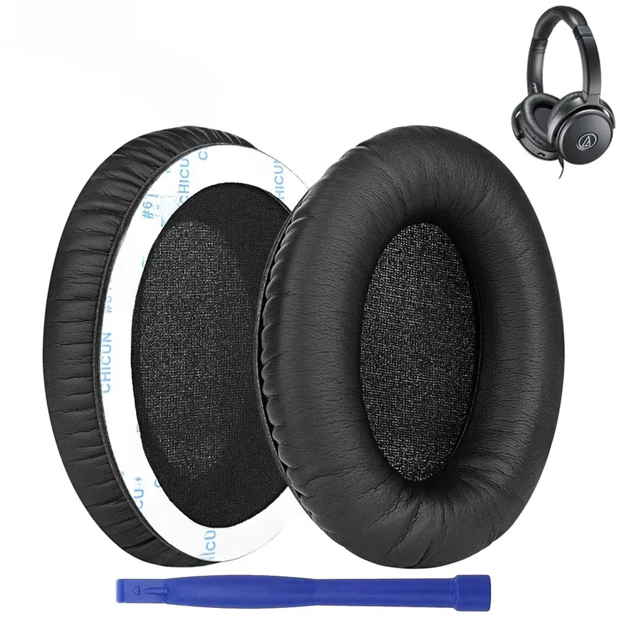 Ersatz-Ohrpolster in Schwarz für Audio-Technica ATH-ANC7, ATH-ANC7B, ATH-ANC9, ATH-ANC27, ATH-ANC29 und ATH-ANC70 Kopfhörer - Bild 1