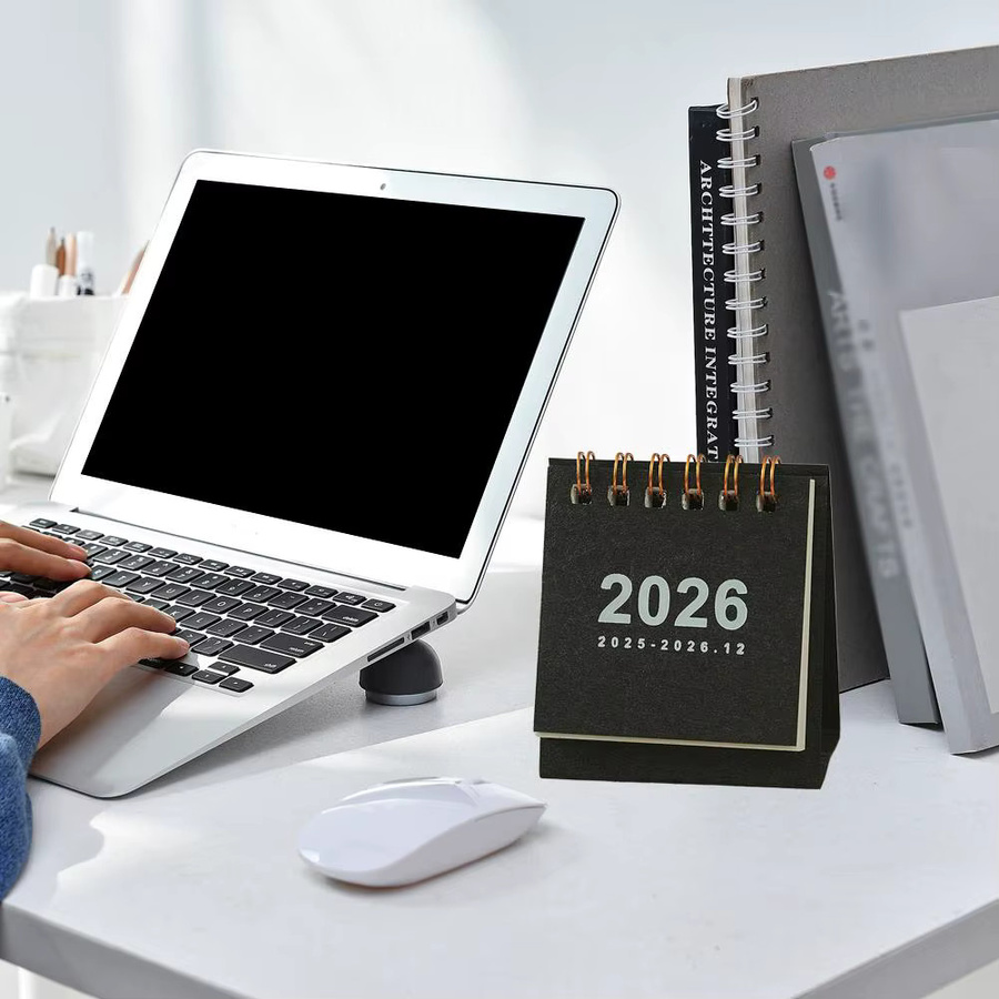 Minimalistischer Desktop Kalender 2026 für Home Office und Schule als tragbarer Planer - Bild 3