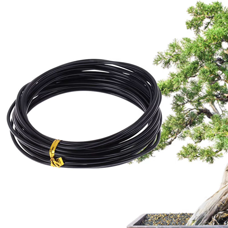 VKTECH Bonsai Draht aus eloxiertem Aluminium in Schwarz, 5m Länge zur Formgebung und Bindung deiner Bonsai-Pflanzen - Bild 5