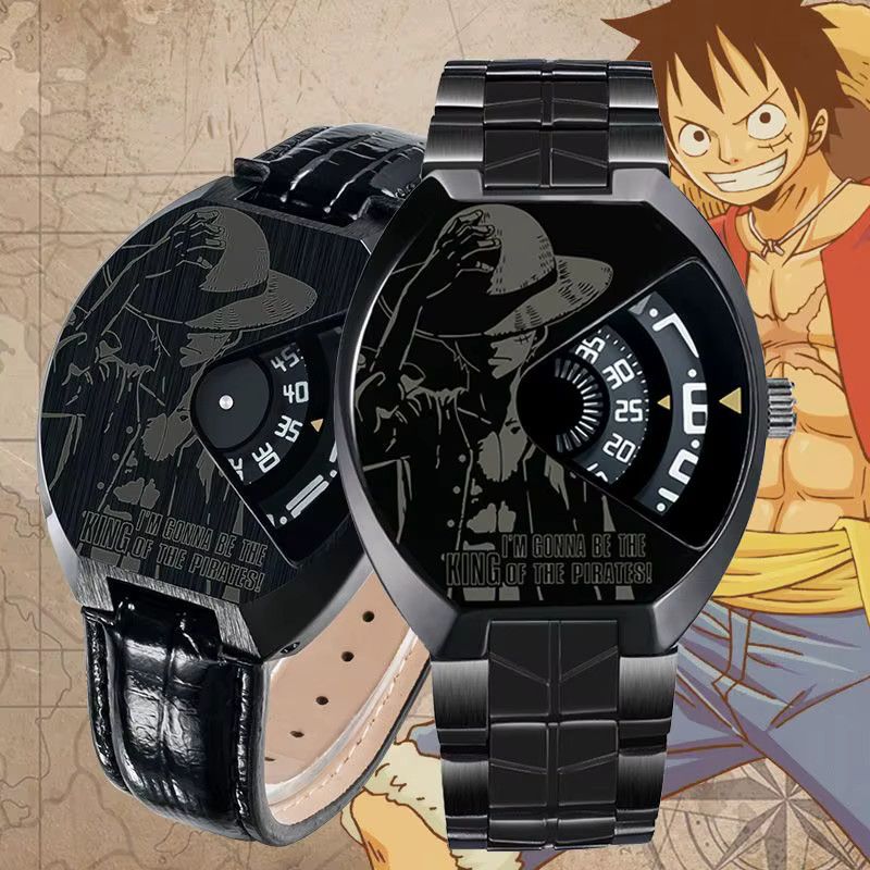 ONE PIECE Anime Armbanduhr mit Ruffy Zoro und Chopper Motiv für Jungen - Bild 2
