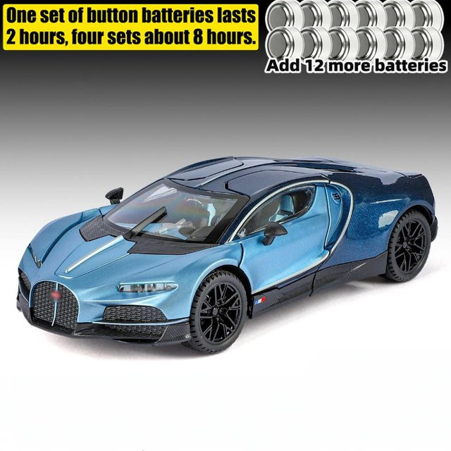 Linyi toy car Tourbillon Supercar Spielzeugauto Modell, 1:24, Metall, mit Licht und Sound, ab 18 Jahren - Bild 1