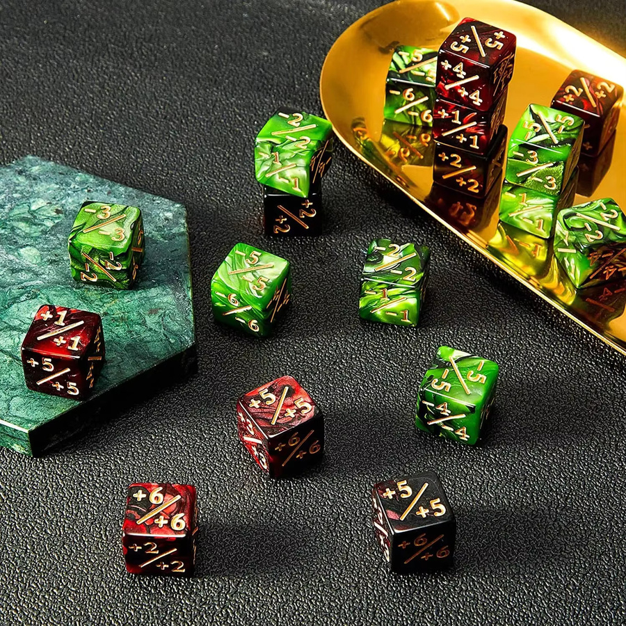 Ninth World Würfelzähler, 10-teiliges Set, 16 mm, 6-seitig, Magic The Gathering - Bild 3