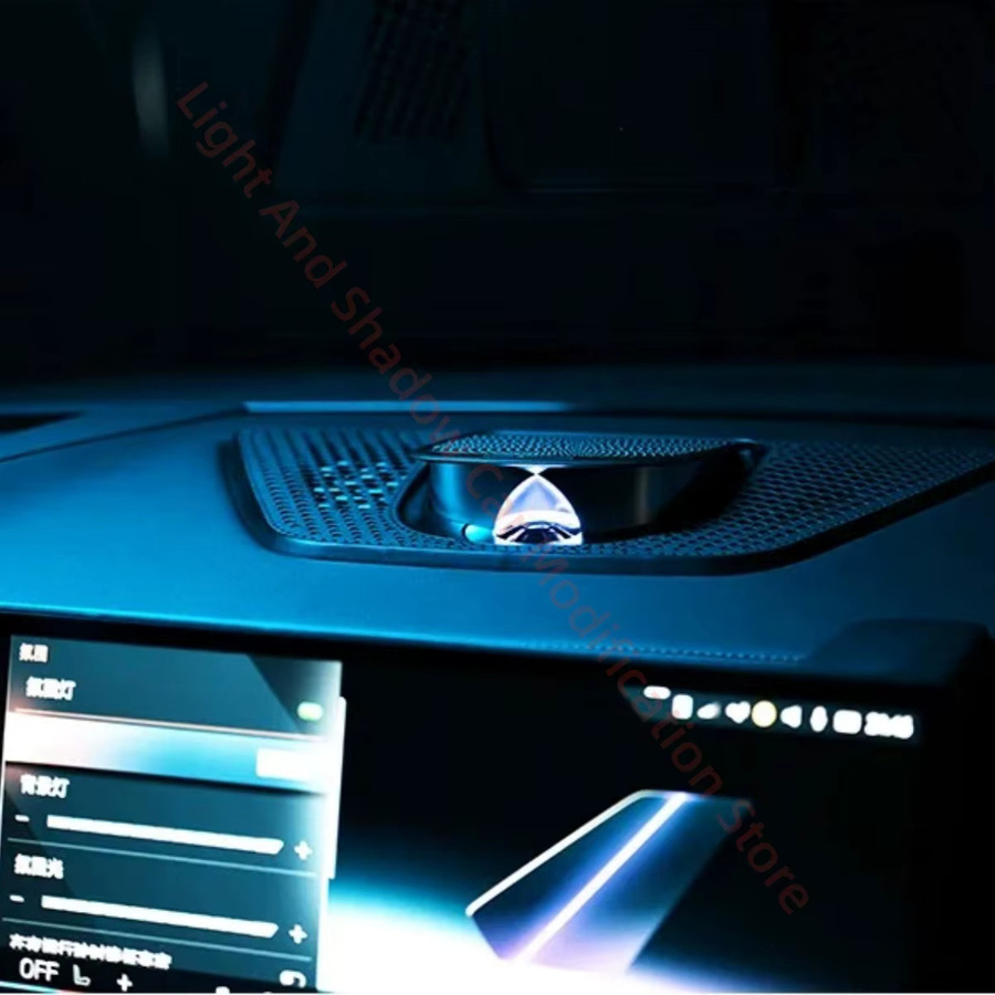 PZBK Auto-Mittellautsprecher mit LED-Ambiente-Beleuchtung passend für BMW X5 G05, X6 und X7 G06 zur Instrumententafel-Modifikation - Bild 3