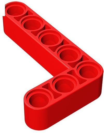 Yiran toy 32526 Dicke Hebearm-Steine, Montagebausteine, 10-teiliges Set, rot - Bild 1