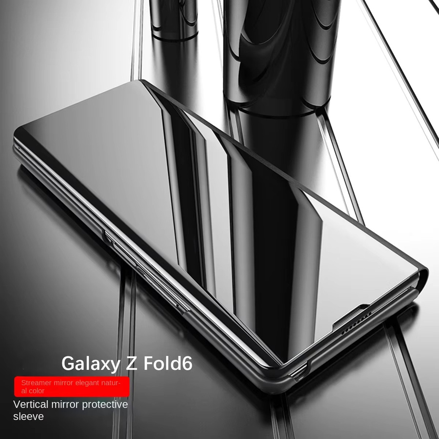 Samsung Galaxy Z Fold 6 5 4 3 5G Schutzhülle aus Hartkunststoff mit Halterung in Weiß - Bild 1