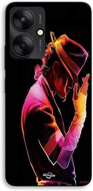 MANIACASE Handyhülle für Xiaomi Redmi 13C 5G aus Silikon TPU mit Michael Jackson Design in Schwarz und Bunt - Bild 1
