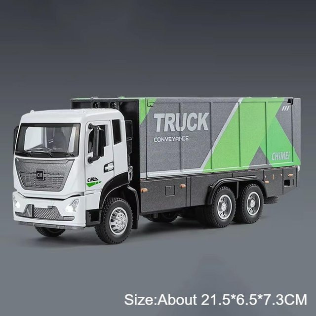 Linyi toy car Doppelschichtiger Transportwagen Container LKW Modell, 1:32, mit Licht und Sound, ab 14 Jahren - Bild 1