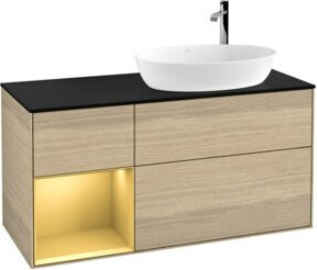 V&B Waschtischunterschrank Finion in Eiche Oak, B/T/H: 120 x 50,1 x 50,1 cm - Bild 1