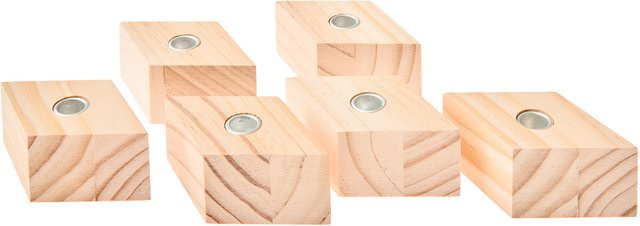 Rico Design Kerzenhalter Raute für Stabkerzen Ø 1,2 cm in Beige - Bild 1