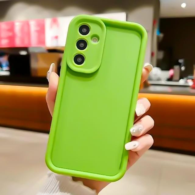 Weiche Flüssigsilikon Handyhülle für Samsung Galaxy A55 5G A54 A34 A24 A15 A14 A13 5G A25 A53 A33 A52S A34 in Grün - Bild 1