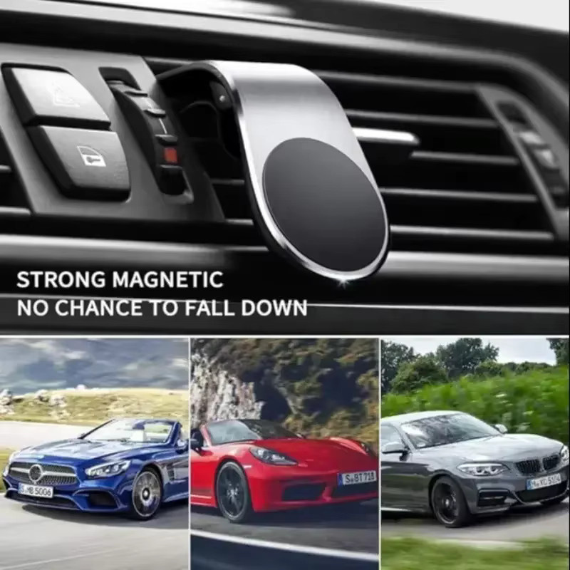 Magnetischer L-Typ Handyhalter für das Auto mit Luftauslass-Clip in Schwarz für iPhone, Huawei und Xiaomi - Bild 5