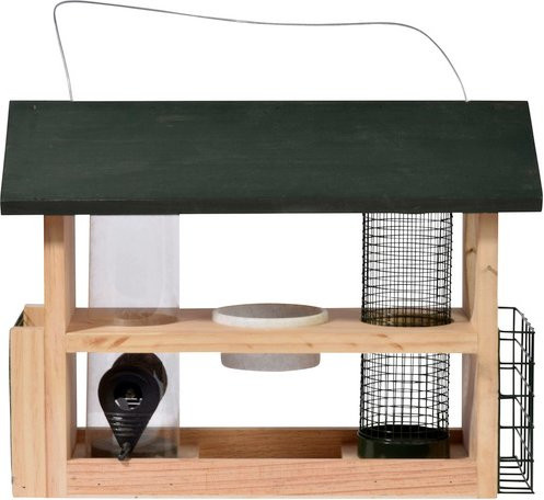 DOBAR Multifunktions-Vogelfutterhaus 7-in-1 in Grün - Bild 2