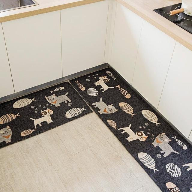 Rutschfeste Küchenmatte von Yiran Furniture, waschbare Fußmatte für Küche, Badezimmer und Wohnzimmer, B/T: 60 x 40 cm - Bild 1