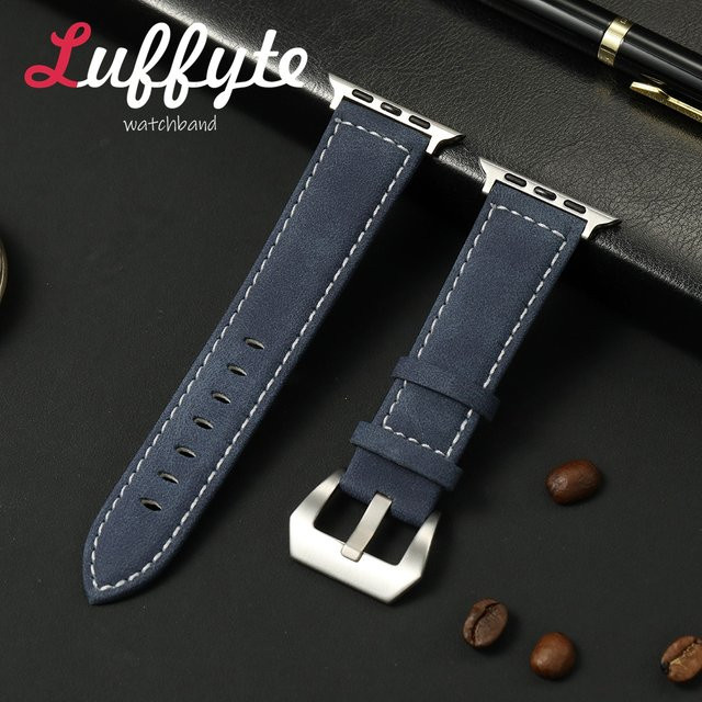 luffyte Uhrenarmband PU-Leder, Mattierte Textur, Herren - Bild 1
