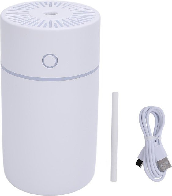 OutsideWorld USB-Luftbefeuchter mit bunten Lichtern und automatischer Abschaltung, Weiß, 250 ml - Bild 1