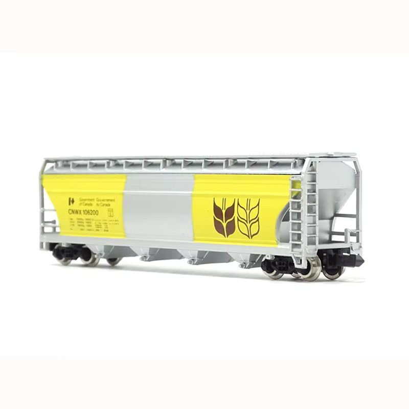 HYINUO Wheat Grain Transporter Train Carriage Model 1/160 Gelb - Bild 2