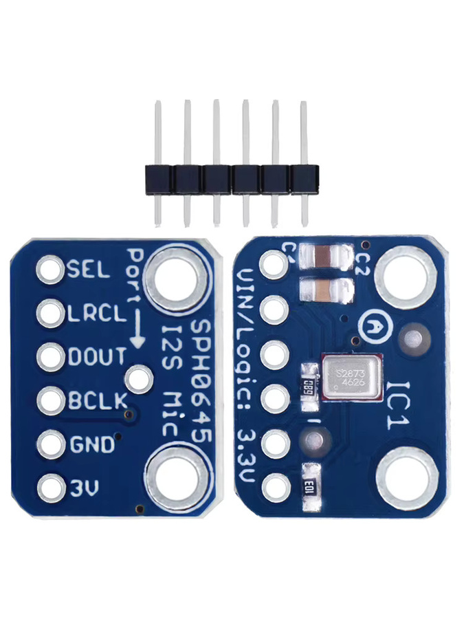 EGBO SPH0645 I2S MEMS Mikrofon Breakout Sensor Board Modul SPH0645LM4H für Arduino und Raspberry Pi, Blau - Bild 6