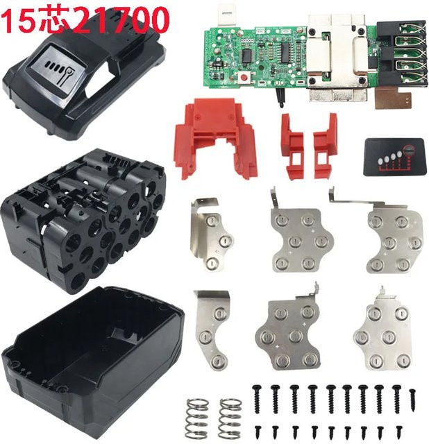 Schutzgehäuse aus Kunststoff für Milwaukee M18 18V 12Ah Li-Ion Akkus, Schwarz - Bild 1