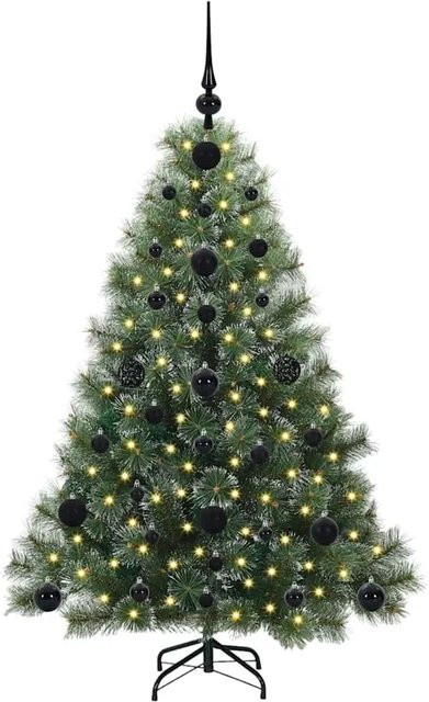 vidaXL Künstlicher Weihnachtsbaum mit 150 LEDs in Grün, Höhe: 120 cm, aus PE und PVC - Bild 1