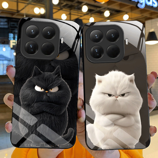 Fundas Hartglas-Schutzhülle mit Katzenmuster für Xiaomi 17T Pro und Mi 17 5G - Bild 1