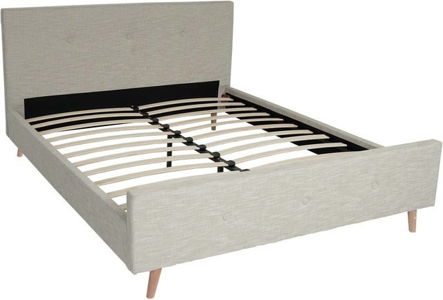 MCW Polsterbett J98 aus Massivholz mit Lattenrost in Beige, B/T/H: 160 x 200 x 220 cm - Bild 2