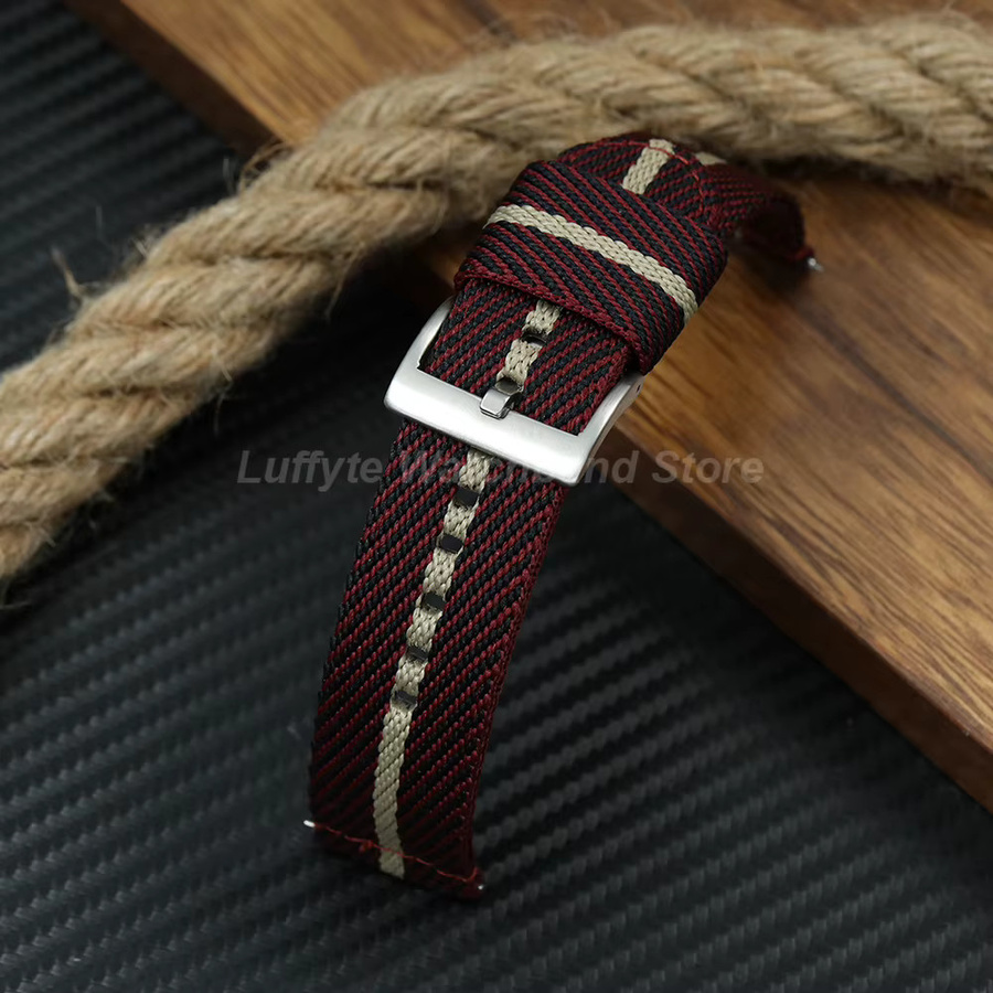 luffyte Uhrenarmband Nylon, Textil/NATO, Herren, 20mm 22mm - Bild 1