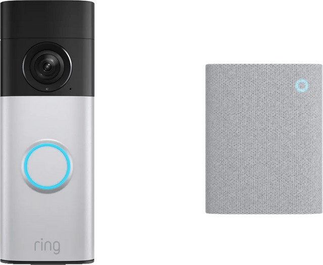 Ring Akku-Videotürklingel Plus 2. Generation mit Chime in Silber - Bild 1