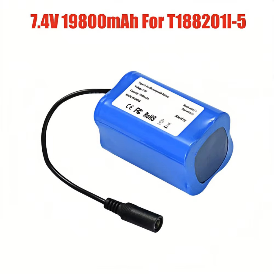 Aleaivy Li-Ionen-Akku 7,4 V 19800 mAh in Blau für Angelköderboote und Fernbedienungen T1882011-5 T888 V007 H18 C18 - Bild 3