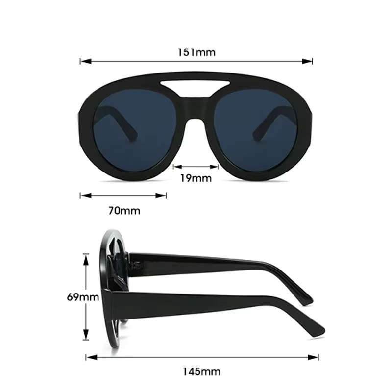 GM LUMIAS Sonnenbrille, Rund, Vollrand, Kunststoff, Unisex - Bild 3