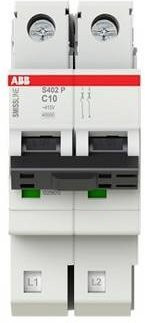 ABB S402P-C10 Leitungsschutzschalter 10A 415V in Weiß - Bild 1