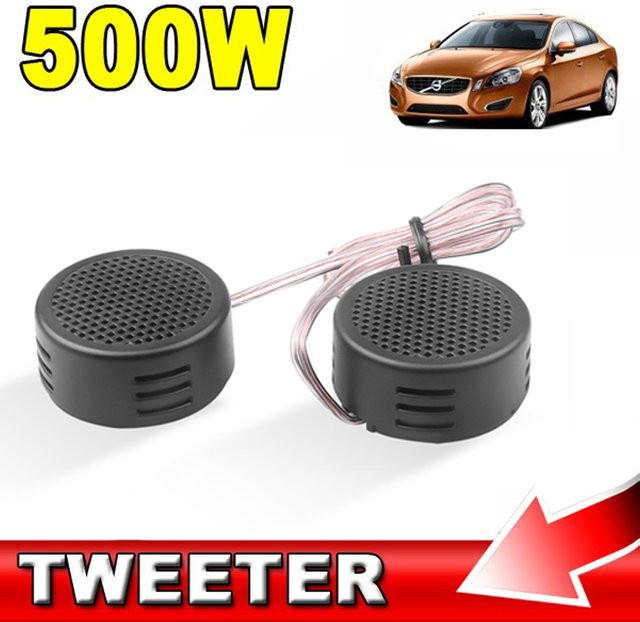 2er-Set kebidumei Mini-Kalottenhochtöner Lautsprecher in Schwarz mit 500W Leistung für dein Auto - Bild 1