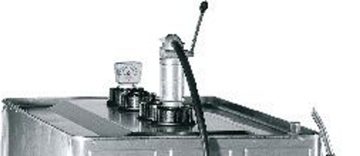 Handpumpe CEMO in Silber mit 0,25 l/Hub, Auslaufkrümmer und 1,5 m Schlauch - Bild 2