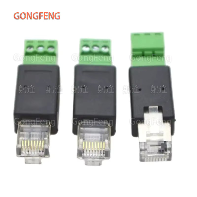 GONGFENG 10er Set RJ45 Netzwerk Stecker auf 232 Terminal Block Adapter für Servo Encoder - Bild 2