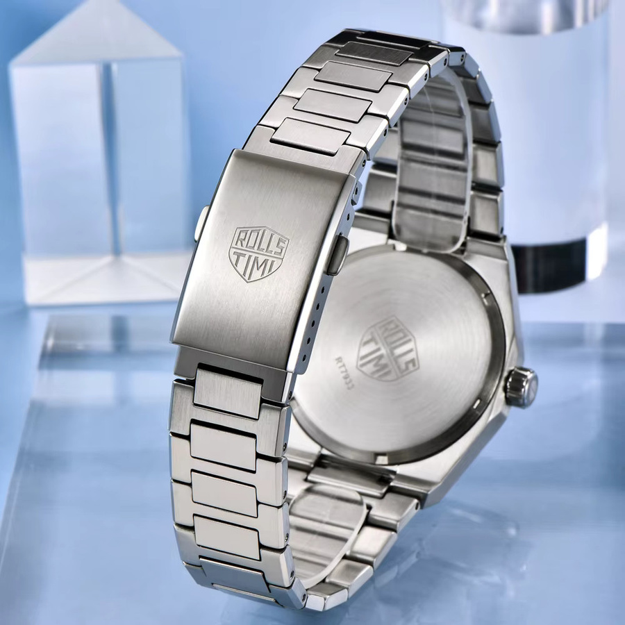 RollsTimi Armbanduhr Quarz, Edelstahl, Blau, Saphirglas, Herren - Bild 5
