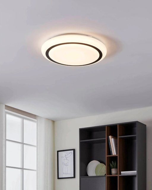 Eglo Capasso LED Wand- und Deckenleuchte in Weiß-Schwarz mit Up-Down-Lichtfunktion - Bild 1