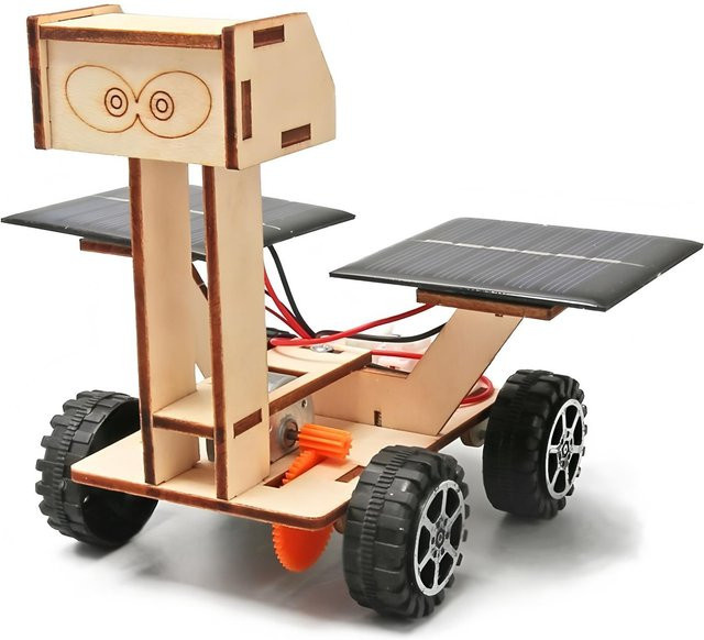 Solarauto Monderkundungsfahrzeug, 3D Holzpuzzle, ab 14 Jahren - Bild 1