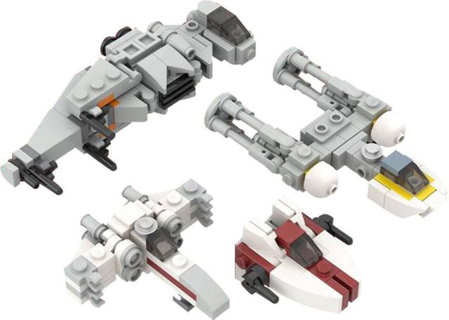 Gobricks Space Micro Rebell Starfighters Y-Wing Fighter Bausteine - Bild 1