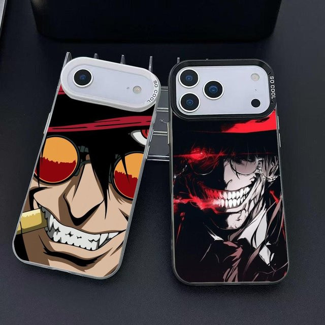 Anime Hellsing Ultimate Handyhülle für iPhone 11 bis iPhone 17 Air Pro Max, bunt, rutschfest und anti-fingerabdruck-schützend - Bild 1