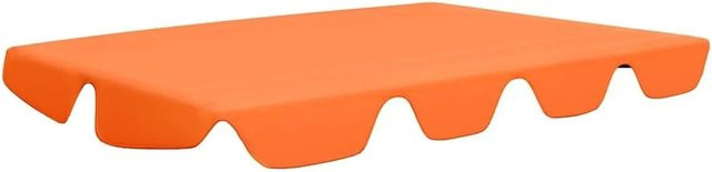 vidaXL Ersatzdach für Hollywoodschaukel in Orange aus Polyester, B/T: 150 x 105 cm, H/T: 130 x 70 cm - Bild 1